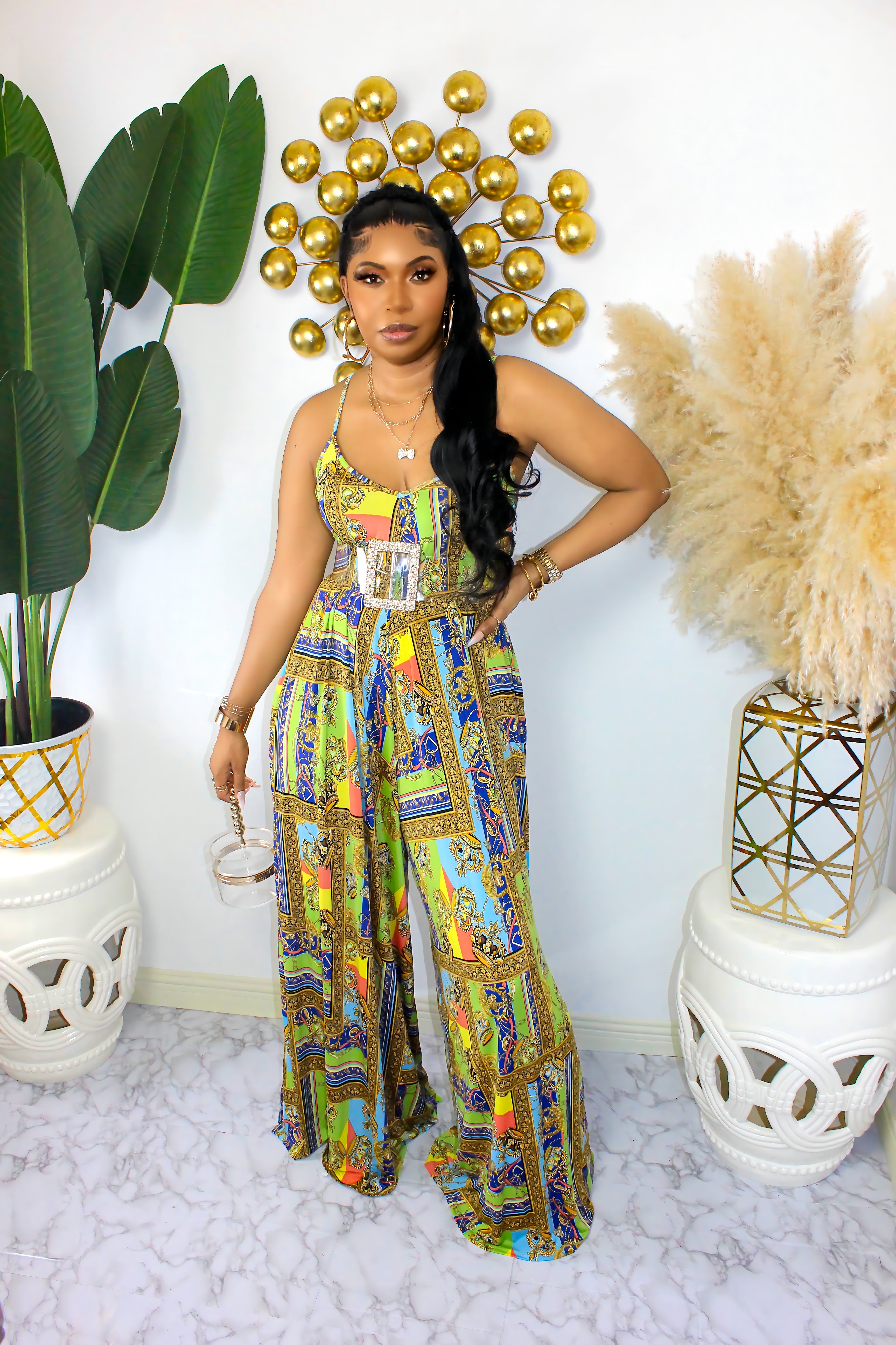 Calling You Loose Fitting Jumpsuit ( Belt sold Separately)