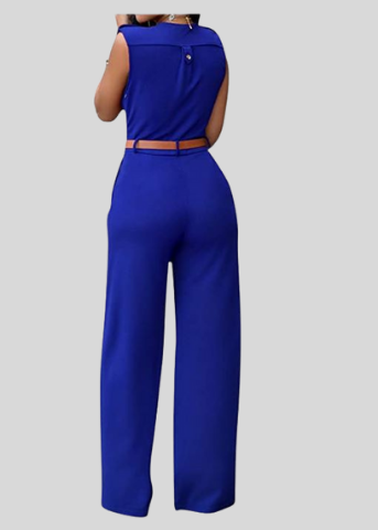 Blue Wide Leg Jumpsuit